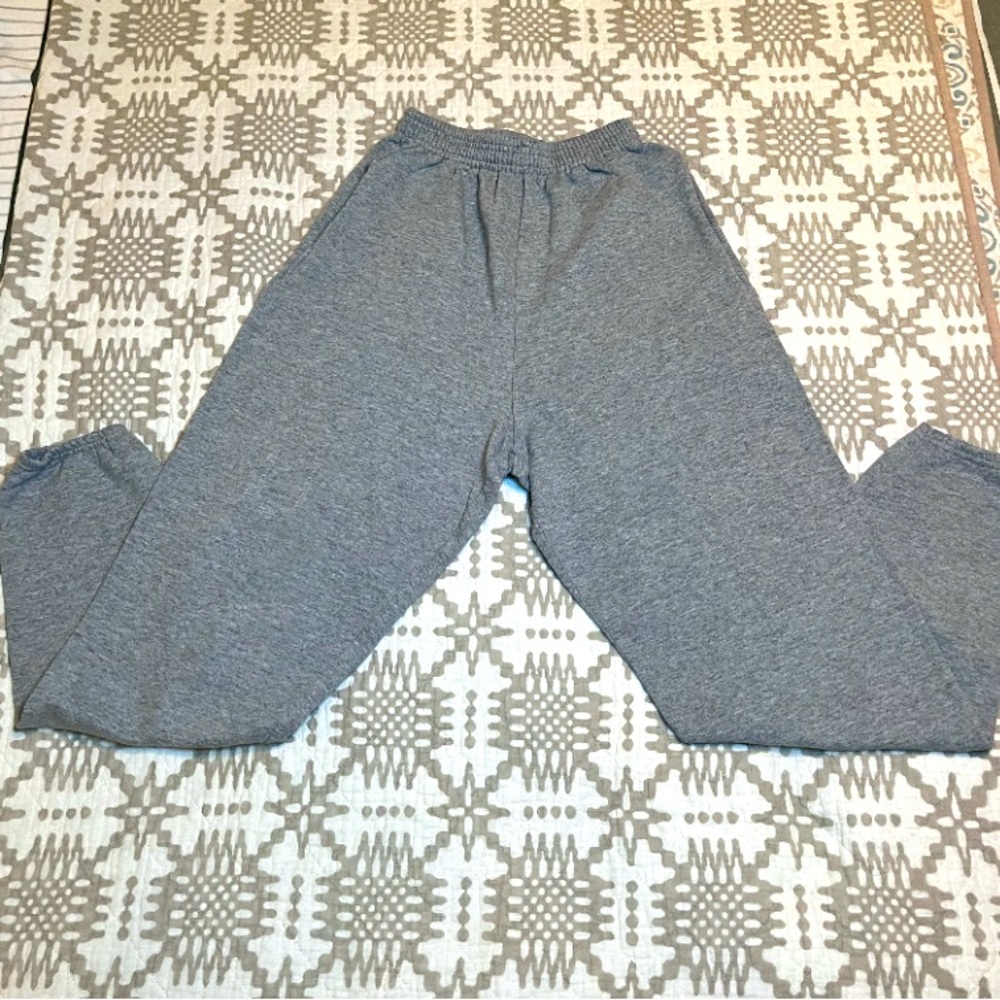Sweatpants, not sure of the brand but super comfortable and has pockets.